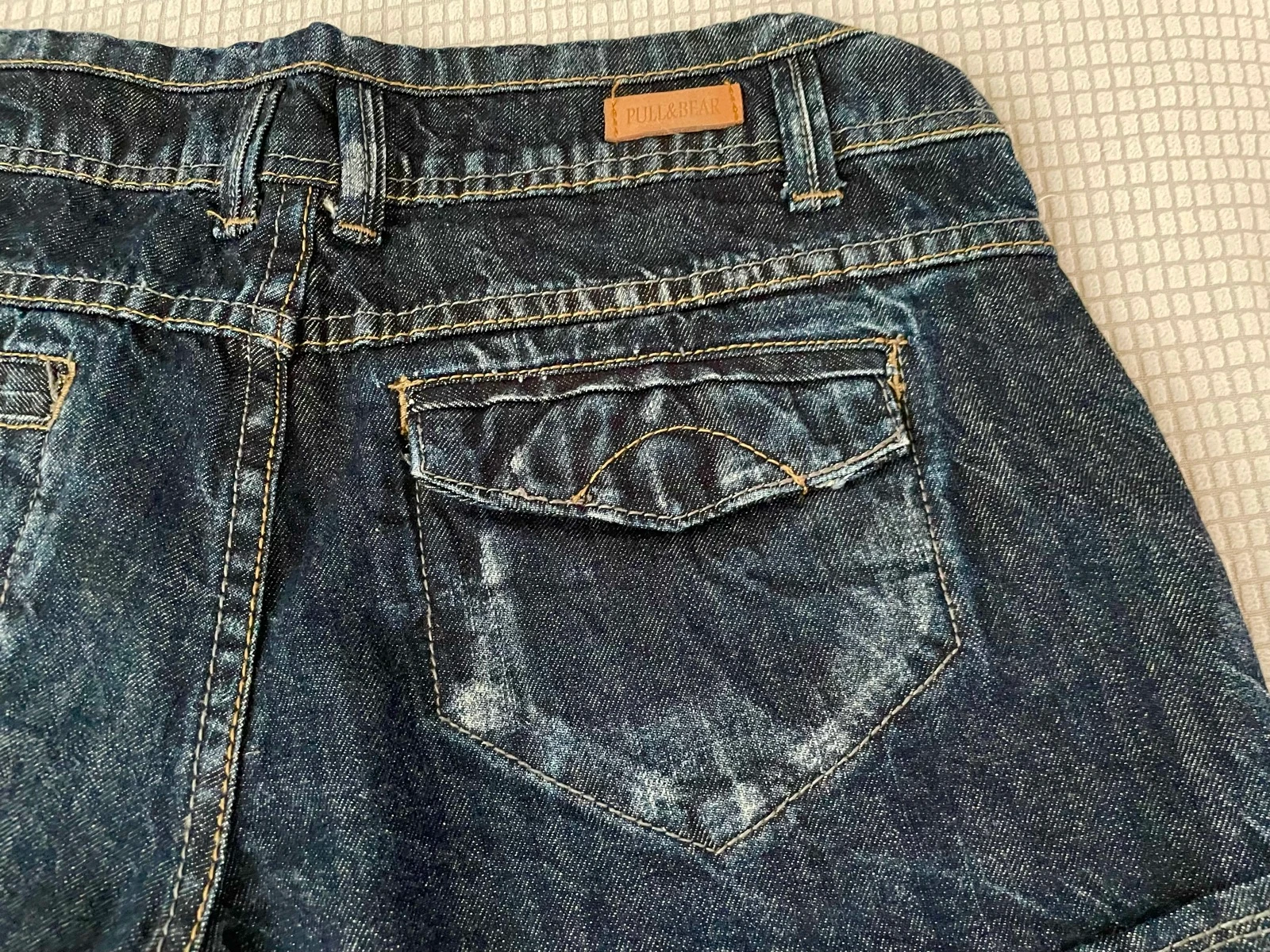 y2k Lage taille raw denim shorts brat zomer – photo 3